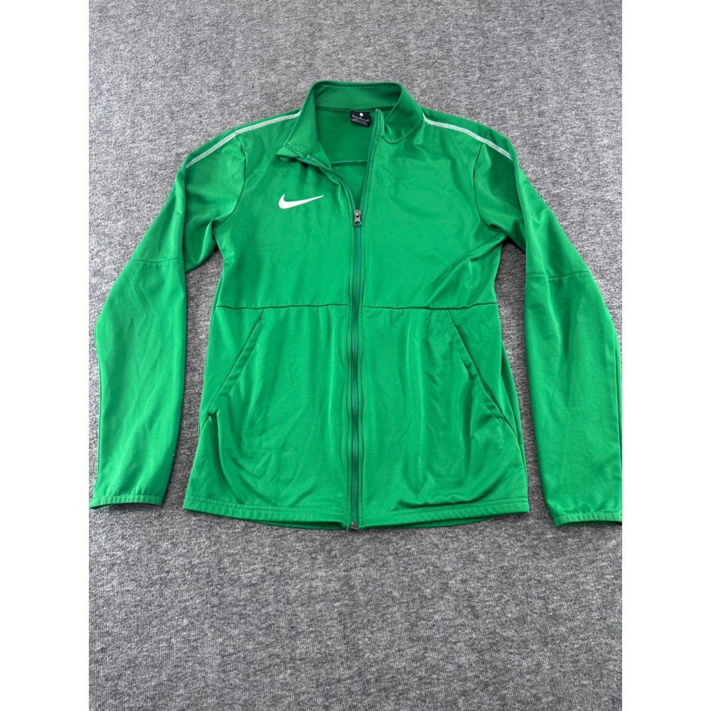 Nike Dri-FIT Green Full Zip Track Jacket Mens Small Training Top - Picture 8 of 11
